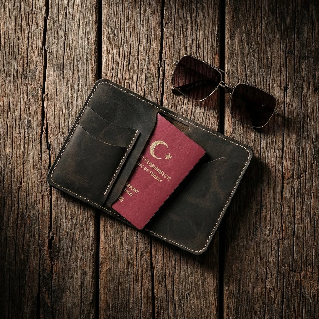 Hakiki Deri Pasaport Kılıfı 2