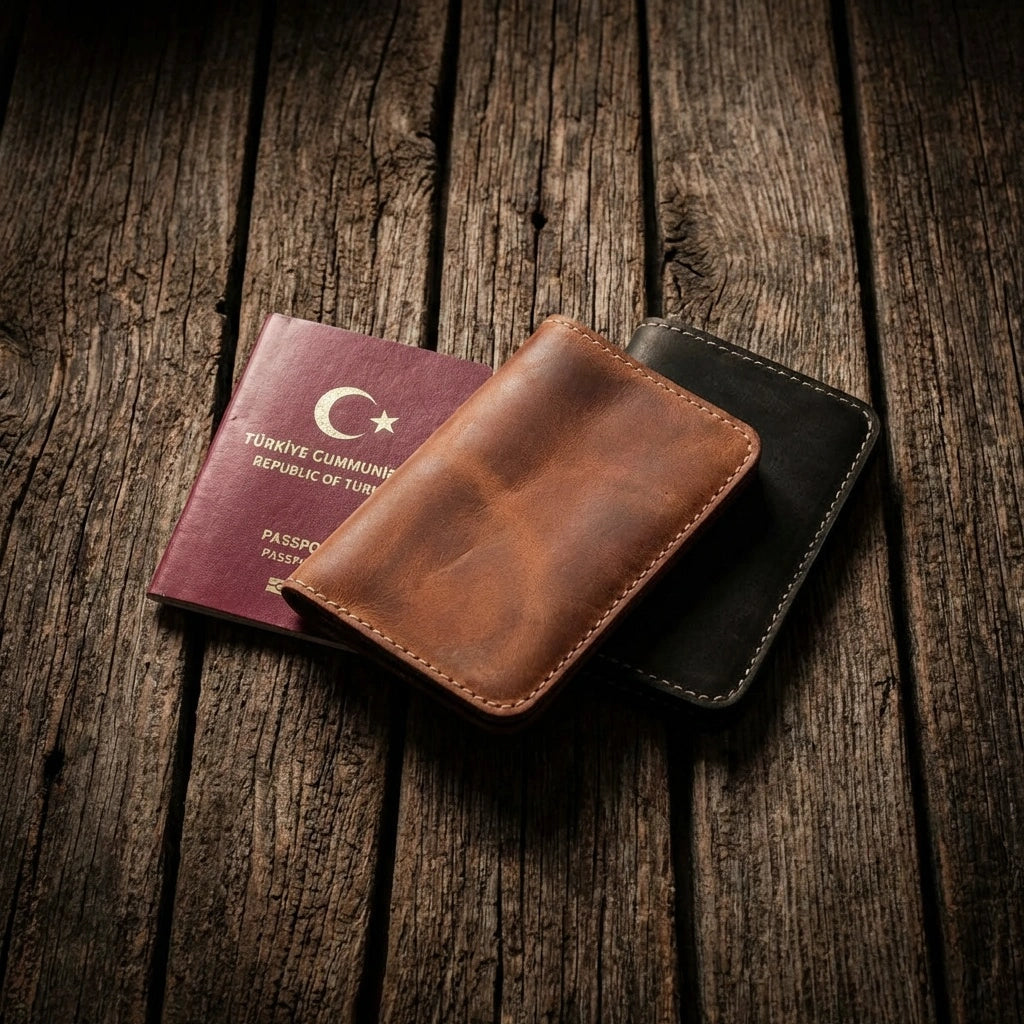 Hakiki Deri Pasaport Kılıfı